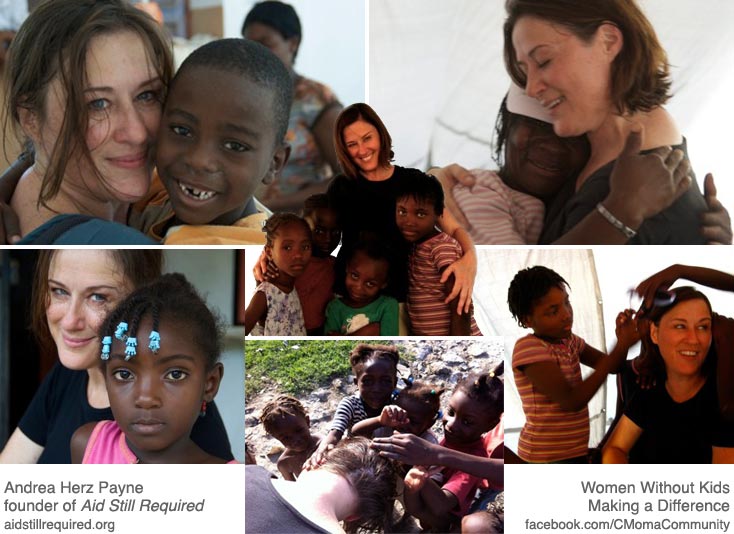 Andrea Herz Payne is a Woman Without Kids Making a Difference (collage)