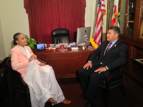 Sister Jenna with U.S. Congressman Tony Cardenas (D-CA)
